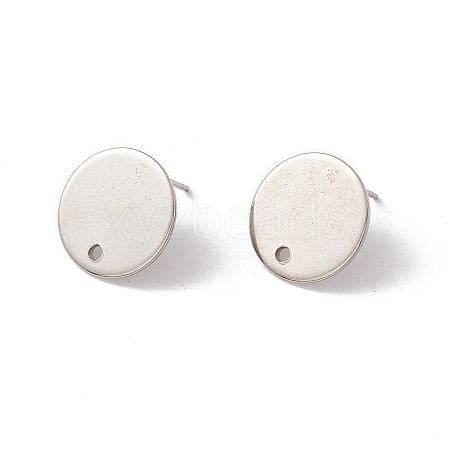 Non-Tarnish 201 Stainless Steel Stud Earring Findings STAS-P308-09C-P-1