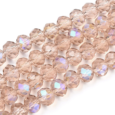 Electroplate Glass Beads Strands LS-EGLA-A034-T10mm-L22-1
