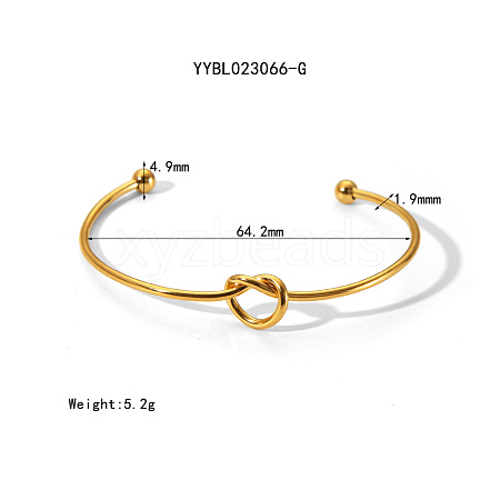 Elegant Stainless Steel Open Cuff Bangles KD1138-1-1