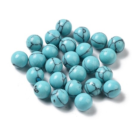 Synthetic Turquoise Sphere Beads G-P520-21-1