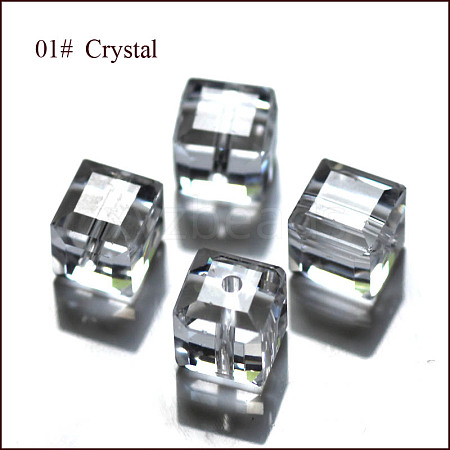 Imitation Austrian Crystal Beads SWAR-F074-8x8mm-01-1