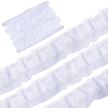 12.5 Yards Double Layers Polyester Lace Trim OCOR-GF0003-11C-1