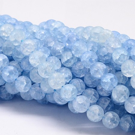 Synthetic Crackle Quartz Bead Strands X-CCG-K002-8mm-05-1