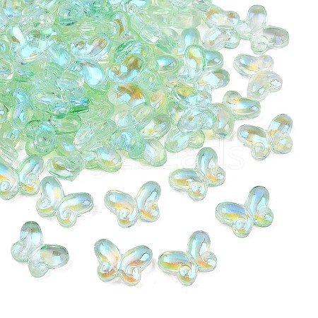 AB Color Plated Transparent Glass Beads GLAA-Z020-01D-1