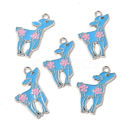 Alloy Enamel Pendants ENAM-P037-2-1