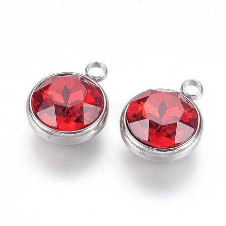 K9 Glass Rhinestone Pendants STAS-F123-26K-1