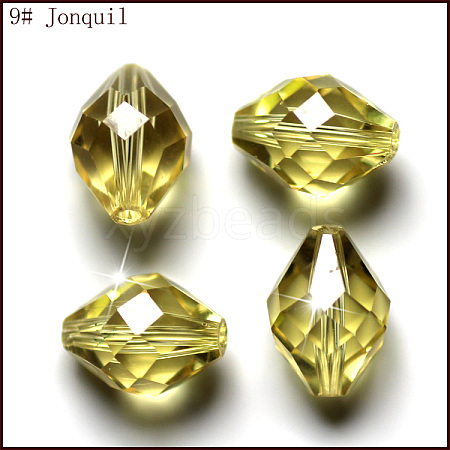 Imitation Austrian Crystal Beads SWAR-F054-13x10mm-09-1
