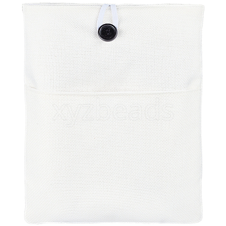 Cotton & Linen Book Sleeve with Button & Front Pocket ABAG-WH20005-14B-01-1