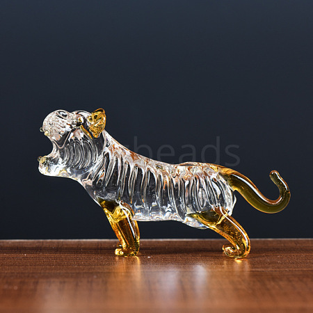 Glass Chinese Zodiac Figurines Statues for Home Office Desktop Feng Shui Ornament PW-WGC1701-02-1