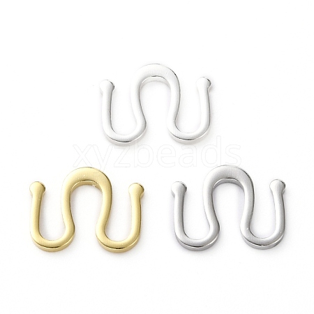 Brass S Hook Clasps KK-L205-03-1