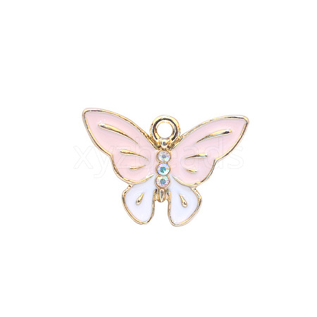 Zinc Alloy Enamel Butterfly Jewelry Pendant ENAM-TAC0007-08A-1