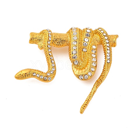 Zinc Alloy Crystal Rhinestone Enamel Brooch JEWB-U010-02G-01-1