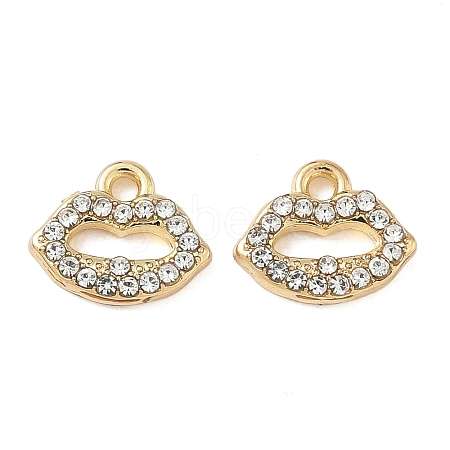Alloy Rhinestone Pendants ENAM-I073-04G-01-1