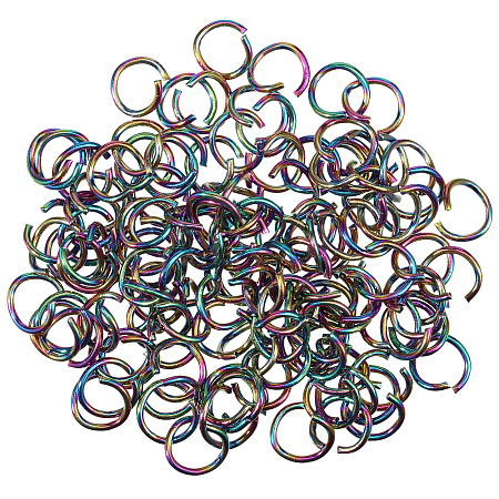 Ion Plating(IP) 304 Stainless Steel Open Jump Rings STAS-CA0002-21D-1