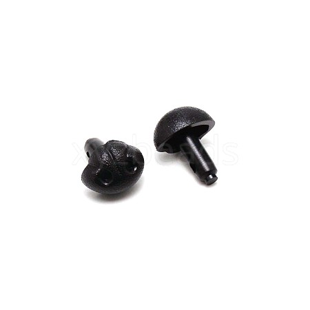 Plastic Craft Safety Screw Dog Noses DOLL-WH0001-02-1