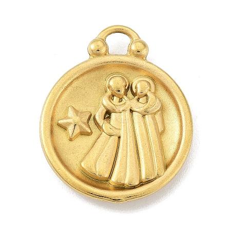 Real 18K Gold Plated Tone 304 Stainless Steel Pendants STAS-K291-01G-05-1