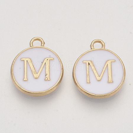 Golden Plated Alloy Charms LS-ENAM-S118-01M-1