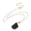 Natural Tourmaline Pendant Necklaces NJEW-JN02425-2