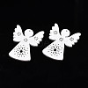 Christmas Theme Spray Painted Wood Pendants X-WOOD-N005-28-2