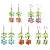 Handmade Glass Seed Dangle Earrings EJEW-MZ00311-2