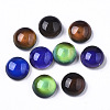 Translucent Glass Cabochons X-GLAA-T023-03C-1