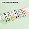 HOBBIESAY 8Pcs 8 Colors Nylon Twisted Cord Link Bracelet Making MAK-HY0001-05-4