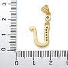 Brass Micro Pave Cubic Zirconia Pendants KK-M319-02G-U-3