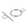 Non-Tarnish 304 Stainless Steel Toggle Clasps X-STAS-F251-01P-2