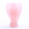 Natural Rose Quartz Carved Healing Angel Figurines PW-WG21334-01-1