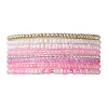 8Pcs 8 Color Glass Seed Beaded Stretch Bracelets Set for Women BJEW-JB09661-01-1