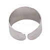 304 Stainless Steel Open Cuff Rings for Women RJEW-G285-69P-3