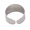 Non-Tarnish 304 Stainless Steel Open Cuff Rings for Women RJEW-G285-69P-3