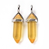 Bullet Glass Pointed Pendants GLAA-K058-02P-05-2