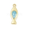 Brass Pendants KK-CBAAB9C-03G-01B-1