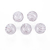 Transparent Handmade Blown Glass Globe Beads LS-GLAA-T012-35B-04-1