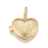 Brass Diffuser Locket Pendants KK-A161-35G-2