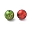 Christmas Printed Acrylic Beads MACR-F086-02-2