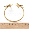 Ocean Theme 304 Stainless Steel Cuff Bangles BJEW-T026-01G-04-2