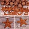 40Pcs 2 Styles Iron Pendants IFIN-CN0001-01-6