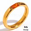 304 Stainless Steel Pave Cubic Zirconia Finger Rings FS-WG61B2A-21-1