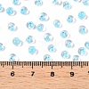 6/0 Inside Colours Transparent Glass Seed Beads SEED-T007-07E-4