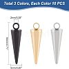 32Pcs 4 Style 2 Colors 304 Stainless Steel Pendants STAS-UN0026-37-4