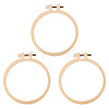 Plastic Imitation Bamboo Cross Stitch Embroidery Hoops TOOL-TADJ0001-03C-1