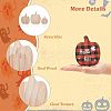 Olycraft 12Pcs 3 Style Halloween Theme Unfinished Wood Decorative Supplies DIY-OC0004-14-3