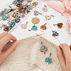 Unicraftale 4 Sets 10 Styles Mixed Stone Chip Beads Pendant Decorations Sets HJEW-UN0001-13-2
