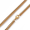 201 Stainless Steel Box Chain Necklace for Men Women NJEW-P268-A41-2X5-3