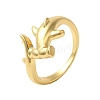 Rack Plating Brass Cuff Rings for Women RJEW-G325-04E-G-1