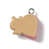 Opaque Resin Pendants RESI-M028-02D-2