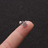 Brass Micro Pave Clear Cubic Zirconia Cartilage Earrings for Women WGD0011-35-1