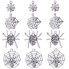 SUNNYCLUE 40Pcs 4 Style Tibetan Style Alloy Pendants TIBE-SC0001-85-1